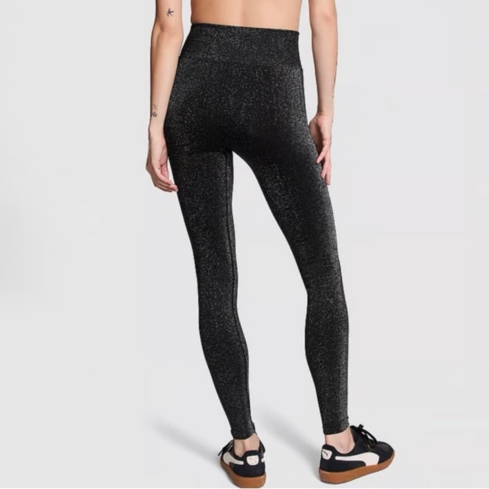 PINK Victoria's Secret Black Sparkle Leggings